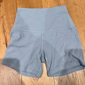 Lululemon light blue biker shorts size 2